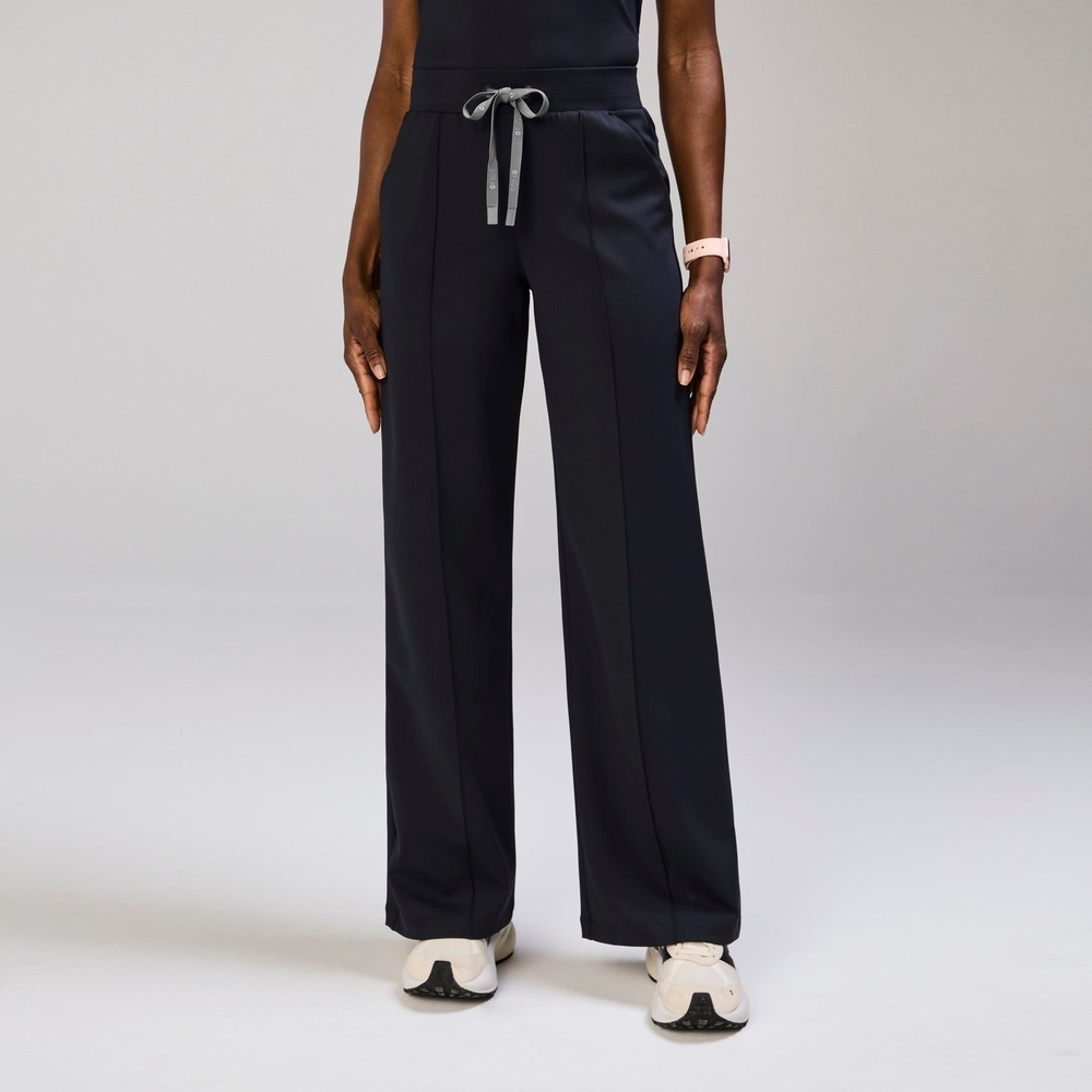 FIGS Salina High Rise Wide Leg Scrub Pants Navy Size M